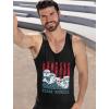 imageTstars Murica Trump Shirt 4th of July Shirts for Men USA American Flag TShirtBlack