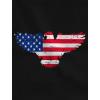 imageTstars Patriotic Shirt for Women Eagle USA Flag 4th of July VNeck Fitted Women TShirtBlack