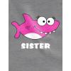 imageTstars Shark Shirt for Sister Gift for Big Sister Toddler Kids Long Sleeve TShirtBlack
