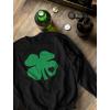 imageTstars St Patricks Day Shamrock Green Clover Heart Irish Women Teen Girls Sweatshirt Large Black