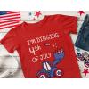 imageTstars Tractor Digging 4th of July Shirts Kids Memorial Day USA Flag Infant ampamp Toddler Patriotic ShirtsRed