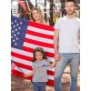 imageTstars Trex Dinosaur American Flag Boys 4th of July Shirt Toddler Kids PatrioticGray