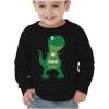 imageTstars Dinosaur Boys Valentines Shirt Long Sleeve Funny Trex Heart Crusher Valentine Day Toddler Boy Kids TShirtLove  Black