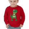 imageTstars Dinosaur Boys Valentines Shirt Long Sleeve Funny Trex Heart Crusher Valentine Day Toddler Boy Kids TShirtLove  Red