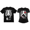 imageTstars Halloween Pregnancy Baby Girl Xray Shirt Burger Skeleton Costume for CouplesDad Black  Mom Black