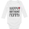 imageTstars Happy Birthday Mommy Mom Gifts Baby Boy Girl Infant Long Sleeve BodysuitWhite