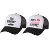 imageTstars Mr ampamp Mrs Gift for Couples Anniversary Married Couples Matching Set Mesh CapsMr BlackWhite  Mrs BlackWhite