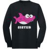 imageTstars Shark Shirt for Sister Gift for Big Sister Toddler Kids Long Sleeve TShirtBlack