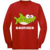 imageTstars Shark Shirt for Sister Gift for Big Sister Toddler Kids Long Sleeve TShirtRed