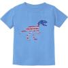imageTstars Trex Dinosaur American Flag Boys 4th of July Shirt Toddler Kids PatrioticCalifornia Blue