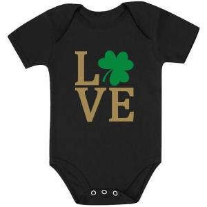 imageTstars  Irish Clover Love St Patricks Day Cute Irish Baby BodysuitBlack