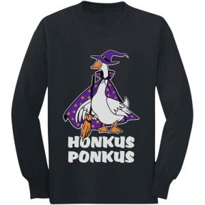imageTstars Honkus Ponkus Goose Shirt Funny Halloween Costume Youth Kids Long Sleeve TShirtBlack