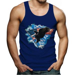 imageTstars Patriotic Shirt for Men 4th of July Eagle Talon American Flag Mens Tank TopBlue