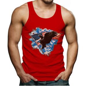 imageTstars Patriotic Shirt for Men 4th of July Eagle Talon American Flag Mens Tank TopRed