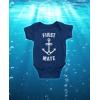 imageTstars First Mate Baby Bodysuit Fathers Day Baby Outfit Infant Sailing ClothesNavy