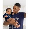 imageTstars First Mate Baby Bodysuit Fathers Day Baby Outfit Infant Sailing ClothesNavy