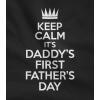 imageTstars Happy 1st Fathers Day Daddy New Dad Gifts Infant Baby Boy Girl Bodysuit 12M Black