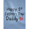 imageTstars Happy First Fathers Day Daddy Gift Unisex Bodysuit Baby Long Sleeve BodysuitWhite
