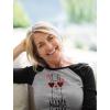 imageTstars Mama Llama Shirt for Women Mom Birthday Shirts Llamas Gifts Funny Mothers Day Womens Raglan TShirtBlackGray