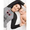 imageTstars Mama Llama Shirt for Women Mom Birthday Shirts Llamas Gifts Funny Mothers Day Womens Raglan TShirtBlackGray