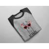 imageTstars Mama Llama Shirt for Women Mom Birthday Shirts Llamas Gifts Funny Mothers Day Womens Raglan TShirtBlueGray
