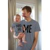 imageTstars Me ampamp Mini Me Dad and Baby Matching Outfits  Fathers Day Set Gift for New Dads and Their Son or DaughterDad Gray  Son Gray