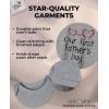 imageTstars Our First Fathers Day Dad and Baby Matching Outfits  New Dads Gift with Dad Shirt and Infant BodysuitDad Gray  Baby Gray