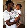 imageTstars Our First Fathers Day Dad and Baby Matching Outfits  New Dads Gift with Dad Shirt and Infant BodysuitDad White  Baby White
