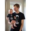 imageTstars Pint ampamp Half Pint Dad and Baby Matching Outfits  Gift for Dads Funny Fathers Day Shirt and Infant BodysuitDad Black  Baby Black