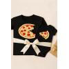 imageTstars Pizza Pie ampamp Slice Dad and Baby Matching Outfits  Fathers Day Dad TShirt and Infant BodysuitDad Black  Baby Black