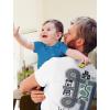 imageTstars Playmat Dad Shirt with Car Track on Back  Gift for Dads and Toddlers Funny Fathers Day Tshirt for Men XXXLarge White