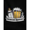 imageTstars TeeStars  Drinking Buddies Baby ampamp Dad Cute Baby BodysuitWow Pink