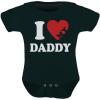 imageTstars I Love My DaddyMommy MothersFathers Day Unisex Cute Baby BodysuitBlack
