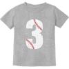 imageTstars Shark 3rd Birthday Shirt Boy Girl Gift for 3 Year Old Toddler Kids TShirtGray
