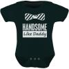 imageTstars TeeStars Baby Boy Handsome Like Daddy  Fathers Day Newborn Cute Baby BodysuitBlack
