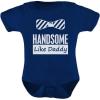 imageTstars TeeStars Baby Boy Handsome Like Daddy  Fathers Day Newborn Cute Baby BodysuitNavy