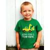 imageTstars  4th Birthday Tractor Construction Party Toddler Kids TShirtGreen