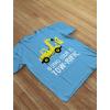 imageTstars  4th Birthday Tractor Construction Party Toddler Kids TShirtRed