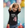 imageTstars ARR Im 4 Pirate 4th Birthday Shirt Boy Four Years Old Toddler Kids TShirtBlack