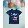 imageTstars ARR Im 4 Pirate 4th Birthday Shirt Boy Four Years Old Toddler Kids TShirtNavy