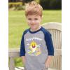 imageTstars Baby Shark Girls Boys Easter Shirt Easters Egg Hunt Toddler Kids Raglan TShirt Happy EasterBlue