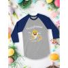 imageTstars Baby Shark Girls Boys Easter Shirt Easters Egg Hunt Toddler Kids Raglan TShirt Happy EasterBlue