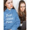 imageTstars Best Sister Ever Sweatshirts Hoodie Sibling Gifts Sisters Women HoodiesCalifornia Blue