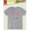imageTstars Bunny Face Easter Mens Shirt Rabbit Pirate Hip Trio Bunnies TShirt for MenGray
