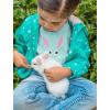 imageTstars Bunny Face Tee Cute Little Easter Rabbit Toddler Girls Fitted TShirtChill Blue