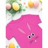 imageTstars Cute Little Easter Bunny Face Funny Easter Youth Kids TShirtPink