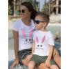 imageTstars Easter Bunny Shirts Mommy and Me Outfits Mother Son Daughter Cute Matching Tees Mother Gray XXLargeChild Gray 2T