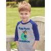 imageTstars Easter Kids Shirt Chase 34 Sleeve Baseball Jersey Toddler ShirtBlue
