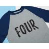 imageTstars Four 4th Birthday Shirt 4 Year Old Boys Girls 34 Sleeve Kids Raglan TShirtRed
