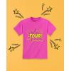 imageTstars Four 4th Birthday Shirt 4 Years Old Gifts Superhero Party Kids TShirt XSmall Pink